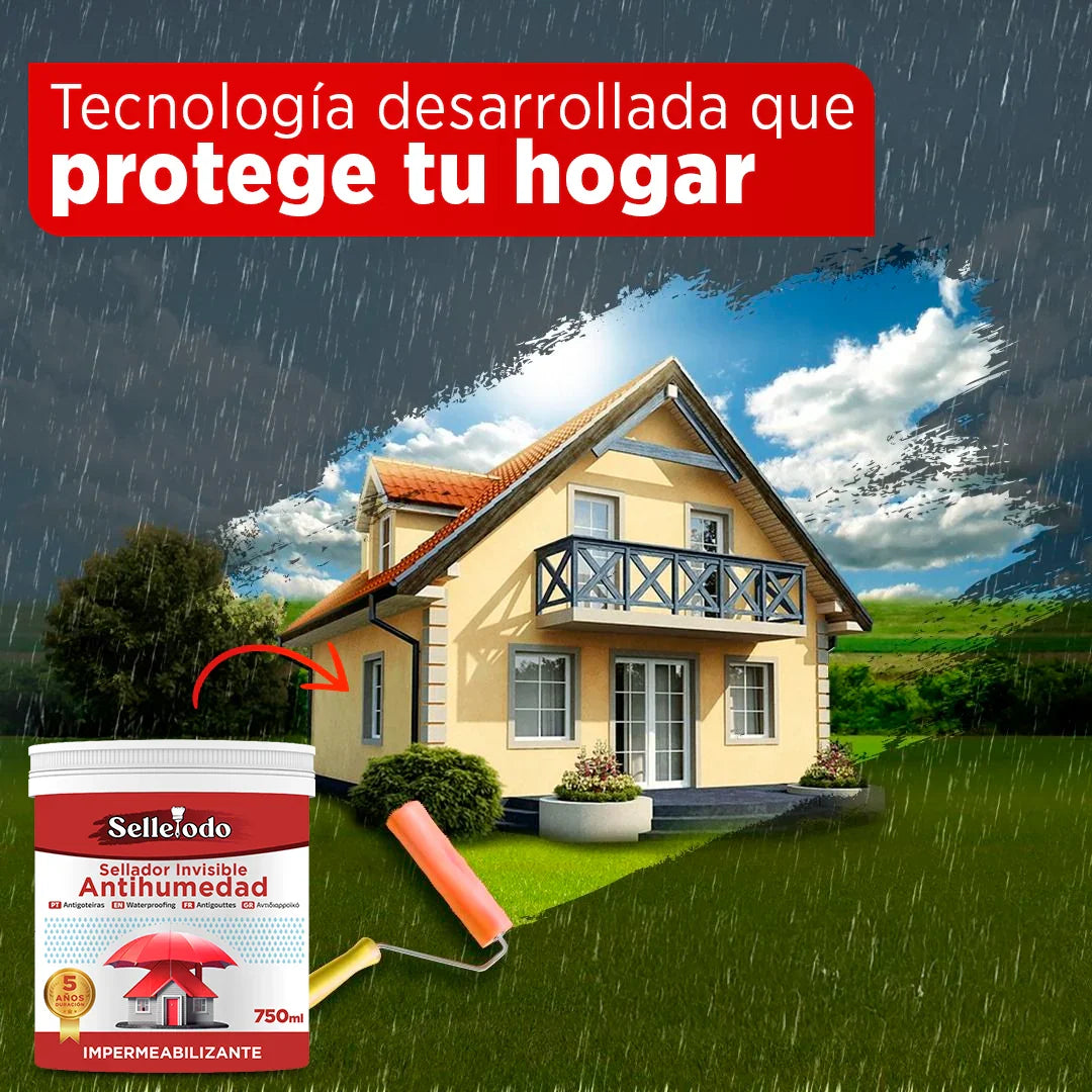 Selle Todo 750g - Proteção Transparente Contra Infiltrações, Mofo e Umidade | Dura Até 5 Anos