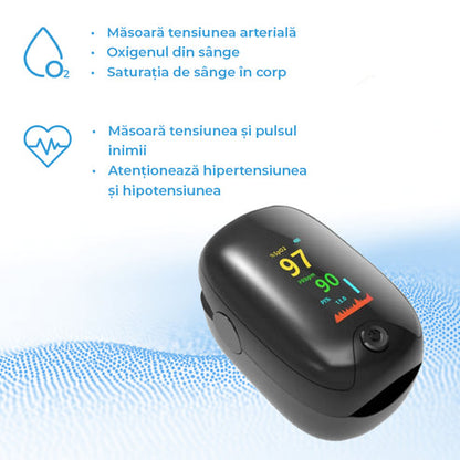 Oxímetro de dedo profesional con pantalla LED